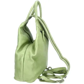 The Skandinavian Brand Damen Leder Rucksack Green