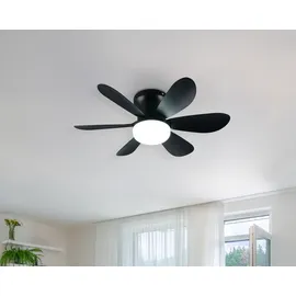 Trio Lund 53 cm Deckenventilator Schwarz