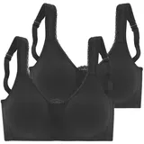 PETITE FLEUR Soft-BH Damen 2xschwarz Gr.75B