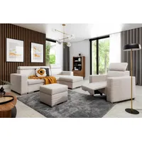 Fun Möbel Fun Moebel - Ecksofa inkl. Hocker und
