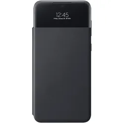 Smart S View Wallet Geldbörsenhülle für Samsung Galaxy A33 5G (Schwarz)