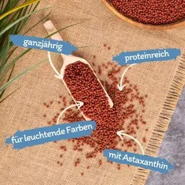 Lyra Pet 2 x 10 Liter Lyra Pond® Pond Colour Astax Pellets im Eimer