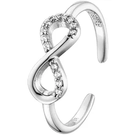Engelsrufer Damen Ring Infinity Unendlichkeitsschleife« mit Zirkonia (synth.) silberfarben