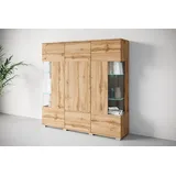 OTTO home Highboard 135 x 134 x 39,5 cm Beige / Braun