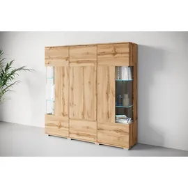 OTTO home Highboard 135 x 134 x 39,5 cm Beige / Braun