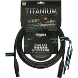 Klotz TI-M0500 Titanium StarQuad Mikrofonkabel, Stecker auf Buchse, 4,9 m