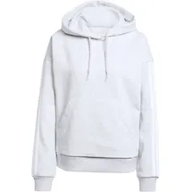 adidas Essentials 3-Streifen Fleece Hoodie Damen JX2540 - light grey heather/white S