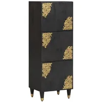 VidaXL Highboard mit Regal Schwarz 40 x 33 x