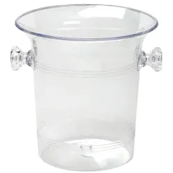 Classic Sekt- und Champagnerkübel, 3 Liter, Champagnerbowl mit eleganter Formgebung, Farbe: klar transparent