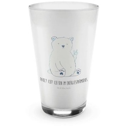 Mr. & Mrs. Panda Glas Eisbär Faul – Transparent – Geschenk, Glas, Latte Macchiato, Teddy, C, Premium Glas