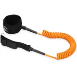 TSUNAMI SUP Leash, Surfboard Leash Board Sup Sicherheitsleine, SUP-Board Zubehör, 360° rotierendes System, Material: Neopren/Nylon/PVC/Stahl, Länge von 1–3 m, Weich, bequem, sicher, Orange