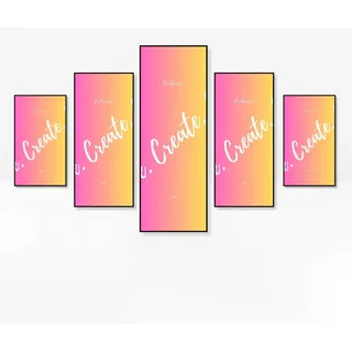 Diamond Painting Bilderrahmen - Alu (XXL 5-Teilig) PLEXI