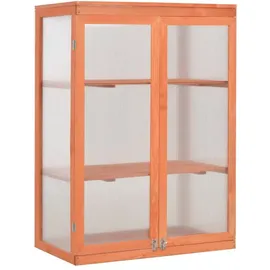 vidaXL Gewächshaus Holz Braun HKP 0 mm 0,35 m2