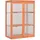 vidaXL Gewächshaus Holz Braun HKP 0 mm 0,35 m2