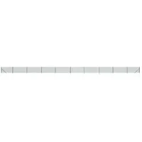 vidaXL Maschendrahtzaun mit Bodenhülsen Grün 0,8x25 m