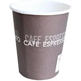 Hygostar Einweg-Kaffeebecher 0,2 l 50 St. Braun