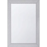 Beliani Moderner Spiegel, Muster silbern Wandspiegel Mervent