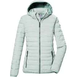 Steppjacke "GS 63 WMN QLTD JCKT_Uyaka", Damen, Gr. 40, grün (mint), Oberstoff: 100% Polyester, Futter: 100% Polyester (recycelt), Wattierung: 100% Polyester, G.I.G.A. DX BY KILLTEC, sportlich, Jacken, Steppjacke: wasser- und windabweisend, atmungsaktiv, abzippbare Kapuze