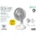 Platinet PRDF0536 16 cm Tischventilator Weiß