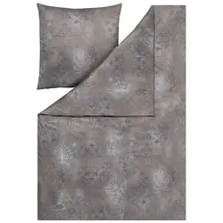 ESTELLA Bettwäsche Gregorio 135 x 200 cm Jersey Grau