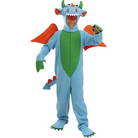 Funidelia | Drachen Kostüm für Jungen & Mädchen Tiere - Kostüme für Kinder & Verkleidung für Partys, Karneval & Halloween - Größe 10-12 Jahre - Blau