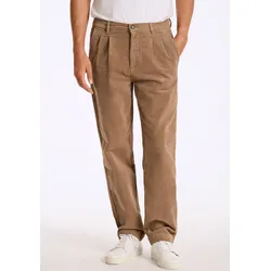 Cordhose LINDBERGH "Lindbergh Cordhose", Herren, Gr. L, beige (lt sand), Oberstoff: 98% Baumwolle, 2% Elasthan, weit, Hosen