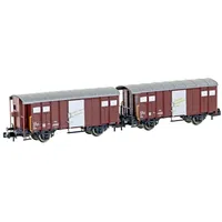 HOBBYTRAIN H24251 N 2er-Set gedeckte Güterwagen K3 SBB