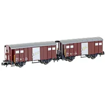 HOBBYTRAIN H24251 N 2er-Set gedeckte Güterwagen K3 SBB