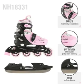 Nils Extreme schwarz|rosa|weiß 31-34