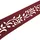 zaun|zu® zaunzu PREMIUM Dekor Floral1 Sichtschutz Bordeauxrot 2,55m
