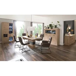 Landscape Vitrine BRUNECK - holzfarben ¦ Maße (cm): B: 110 H: 211 T: 45.0