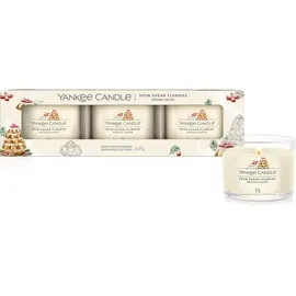 Yankee Candle Spun Sugar Flurries Duftkerze 111 g beige 3 St.