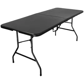 chefgastro Buffettisch Gartentisch 180 x 75 x 74 cm Schwarz