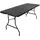 chefgastro Buffettisch Gartentisch 180 x 75 x 74 cm Schwarz