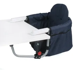 Tischsitz CHIC4BABY "Relax, Jeans Navy", Baby, blau (jeans navy), Aluminium, Kunststoff, Tischsitze, platzsparend zusammenfaltbar