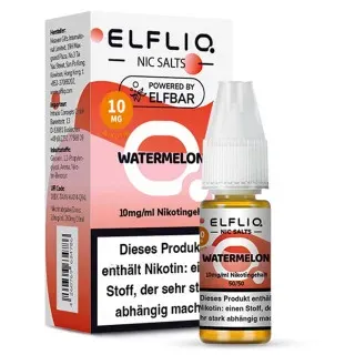 ELFLIQ – Watermelon NicSalt Liquid by ElfBar 10ml / 10mg