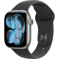 Apple Watch Series 11 GPS 42mm Space Grey Aluminium Sport Band black M/L