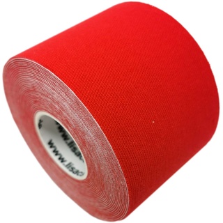 Nastro kinesiologico LisaCare - Rosso 5cm x 5m 1 pz Bendaggio/i