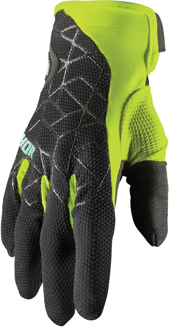 Thor Draft Motorcross handschoenen, zwart-groen, S