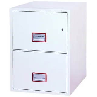 Phoenix Safe Phoenix Tresor Vertical Fire File FS2252K feuerfest, 1-bahnig, 2 Schübe, weiß