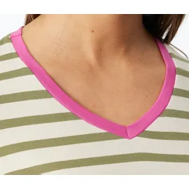 SCHIESSER Pyjama Grün/Weiß 44