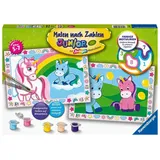 Ravensburger Malen nach Zahlen Junior 2 Motive 22 x 32 cm Gelb/Mehrfarbig