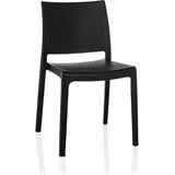 hjh living Gartenstuhl T37 V 47 x 50 x 80 cm schwarz