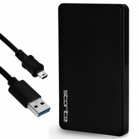 Storite 250 GB tragbare Externe Festplatte, Backup-Speicherlaufwerk mit USB 2.0, ultraschnelle Datenübertragung, kompakte Festplatte, kompatibel mit PC, MAC, Windows, Laptop, Desktop (schwarz)