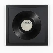 K-Möbel Schallplatten Rahmen Schwarz 40x40 cm 3er Set