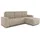 Sofnet Ecksofa Roma L mit Schlaffunktion und Bettkasten - Cord Stoff - L-Form Couch, Polstersofa, Schlafsofa, Sofagarnitur (Beige (Poso 100))