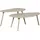 Woood Beistelltisch 2er-Set Beige Kiefer 50 x 40 cm