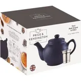 Price & Kensington Price & Kensington, Teekanne, P&K Set Teekanne + Teesieb, matt blau, 6 Tassen