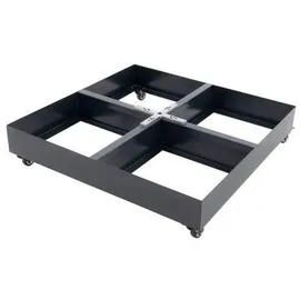 Doppler Stahlrahmenständer Active Easy Push Sockel 88 x 88 cm Grau