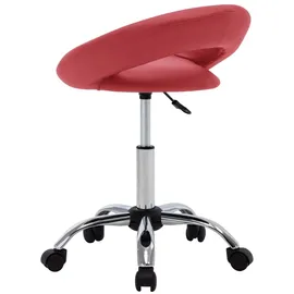 vidaXL Arbeitshocker Kunstleder Weinrot